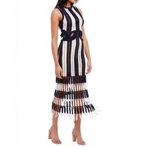 Self Portrait Inspired Cut Out Knitted Dress